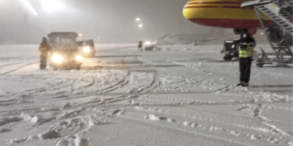 temporal nieve Filomena aeropuerto Barajas