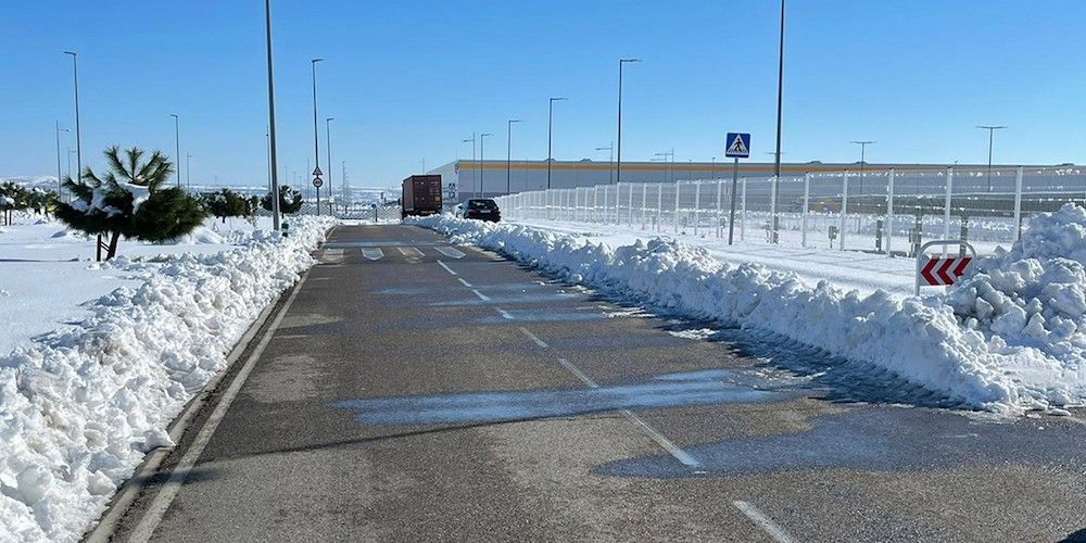 Plataforma Central Iberum temporal Filomena