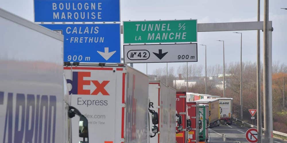 camiones frontera cartel tunel de la mancha camiones aduana brexit