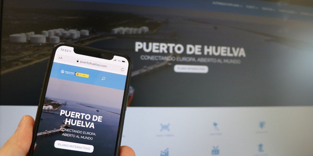Web del puerto de Huelva Web del puerto de Huelva