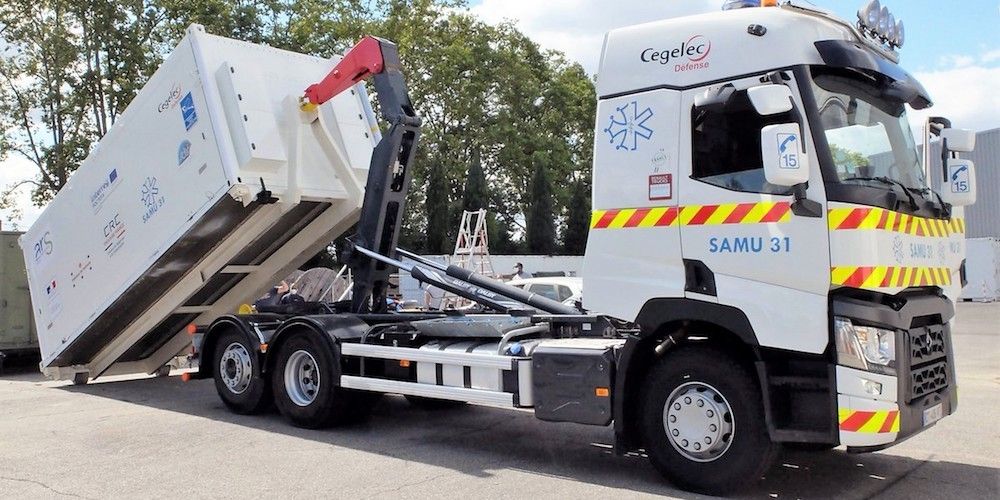 Camion Renault Trucks T vacunacion Camion Renault Trucks T vacunacion
