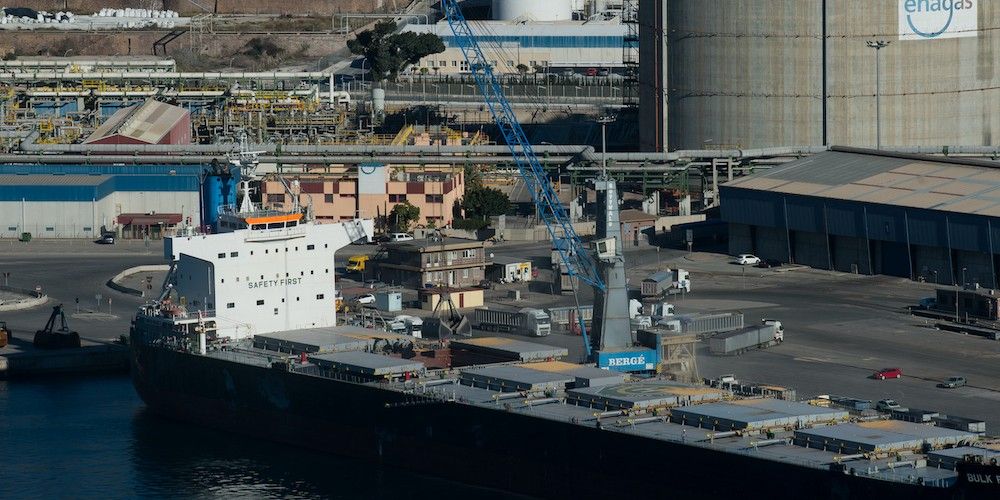 muelles graneles puerto Cargaena Escombreras muelles graneles puerto Cargaena Escombreras