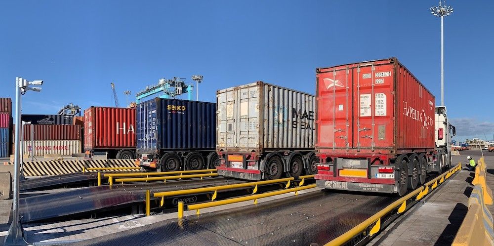 servicio de pesaje de camiones de APM Terminals Valencia