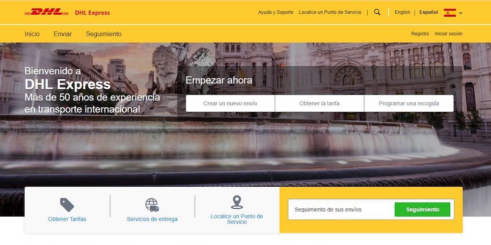 Nueva web MyDHL+