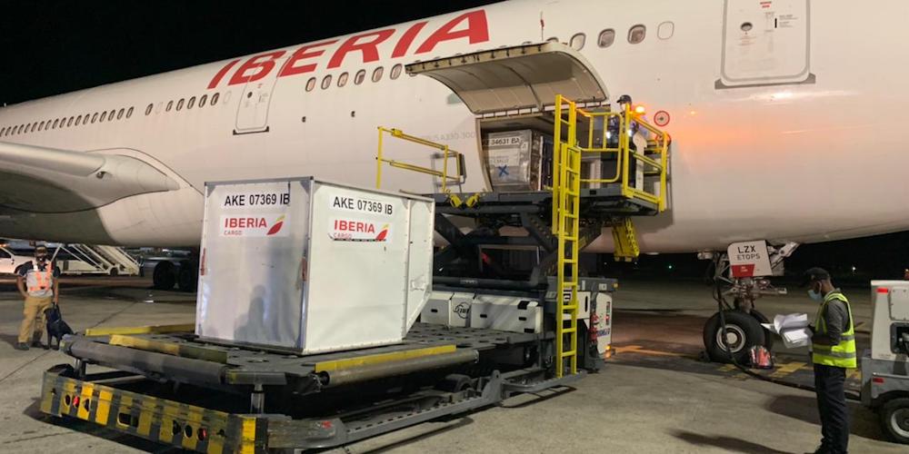 Iberia envio vacunas Republica Dominicana