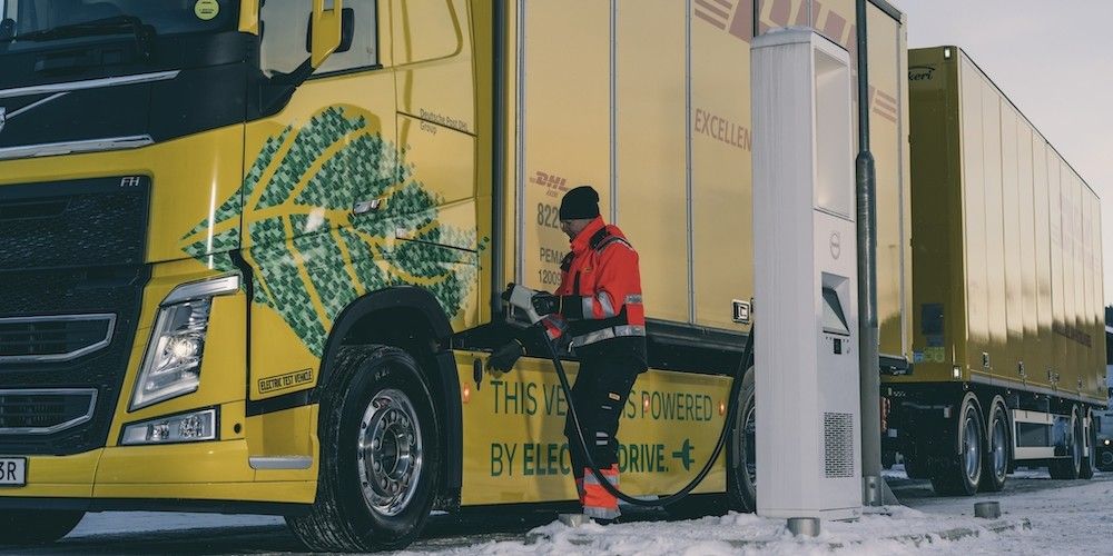 Volvo FH electrico para DHL Freight
