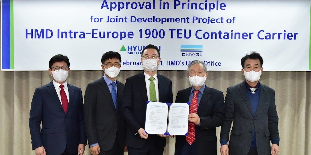Aprobacion diseño de Hyundai buque feeder DNV Aprobacion diseño de Hyundai buque feeder DNV