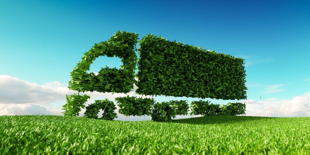 verde medioambiental descarbonizacion camion carretera