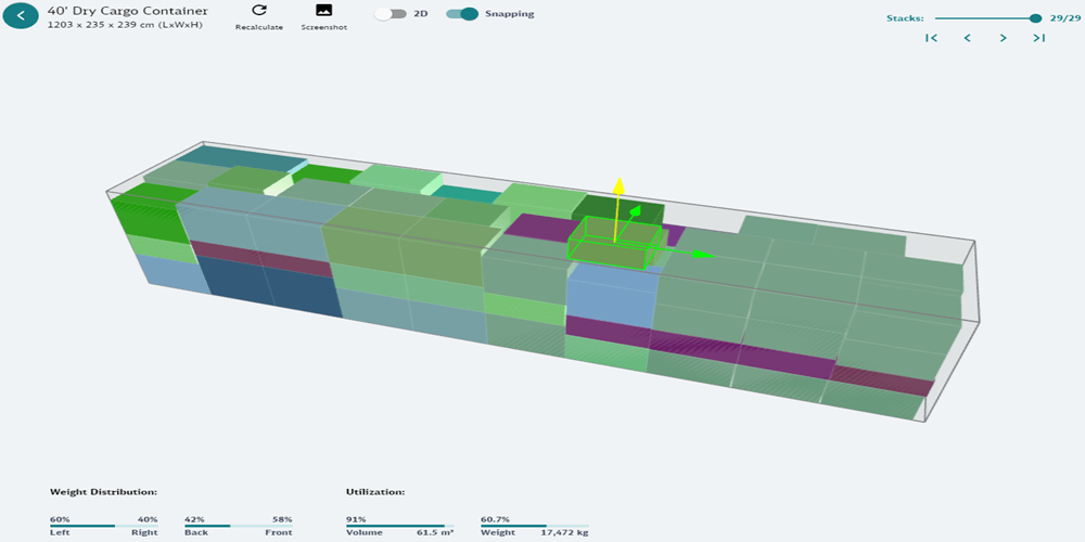 La tecnología 3D como solución para optimizar el proceso de planificación de la carga