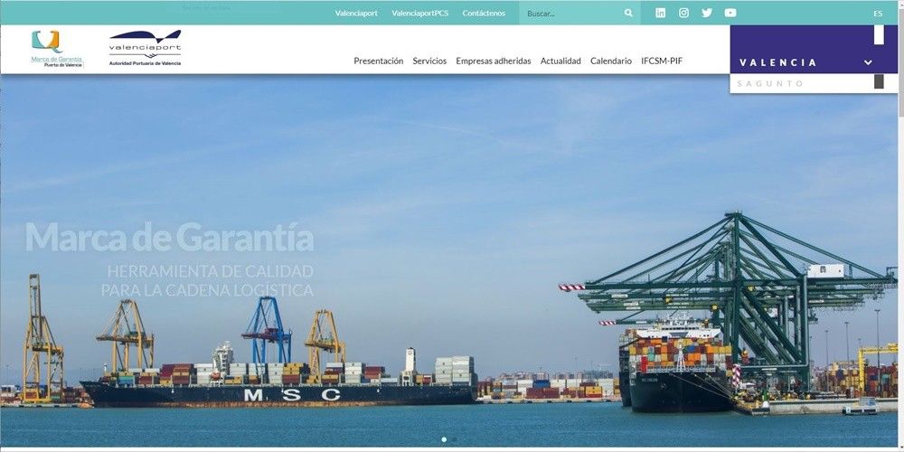 La pagina web para reforzar la relacion con la comunidad portuaria