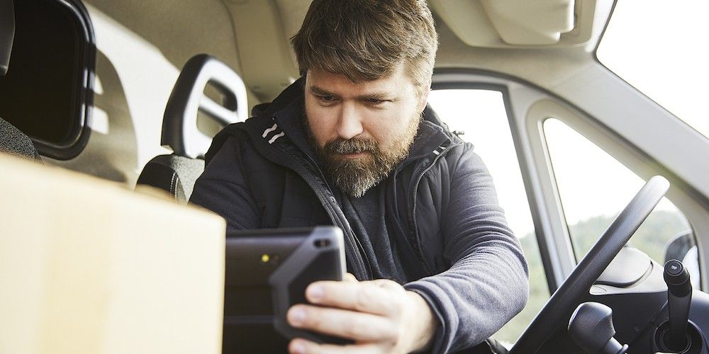 Webfleet interfaz conductor paqueteria