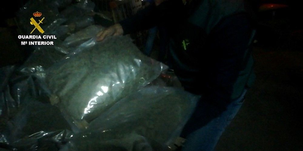 guardia civil marihuana en camion