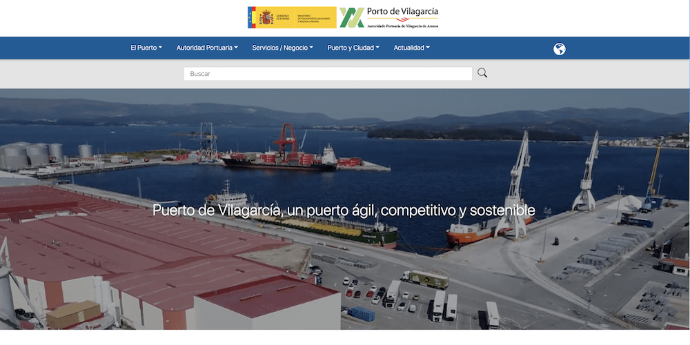 Pagina web puerto Vilagarcia