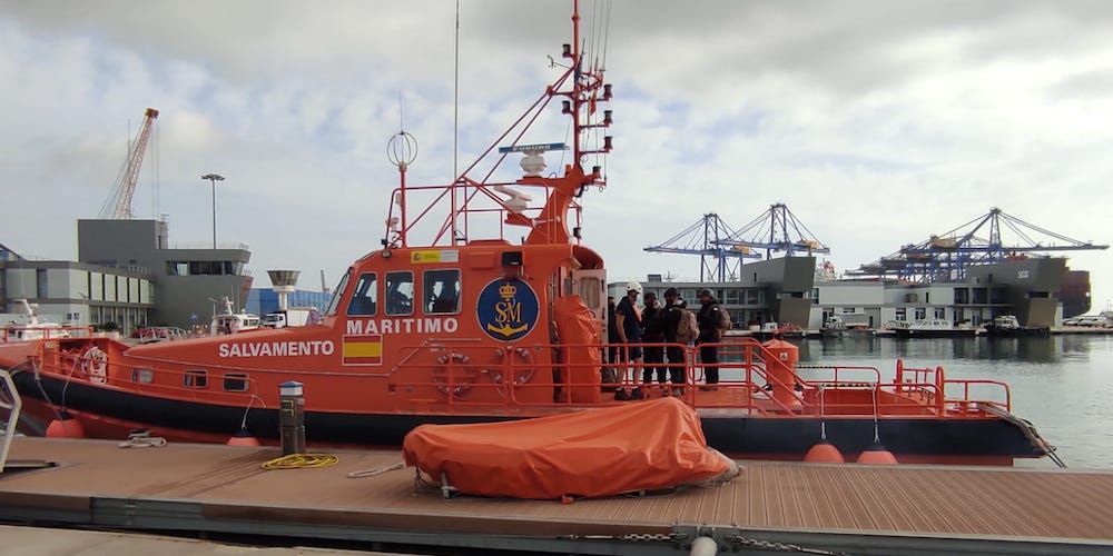 Ejercicio contaminacion quimica puerto Valencia Salvamento Maritimo