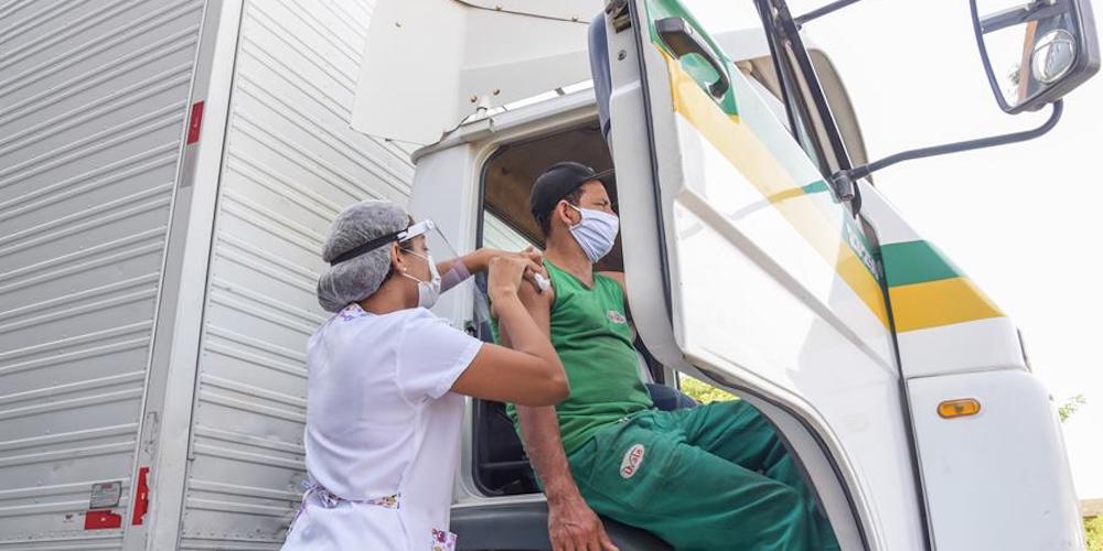 vacunacion de conductores de camion