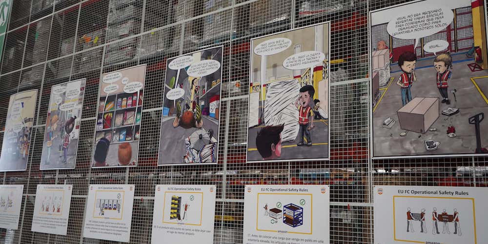 Ilustraciones centro logistico Amazon Illescas Ilustraciones centro logistico Amazon Illescas