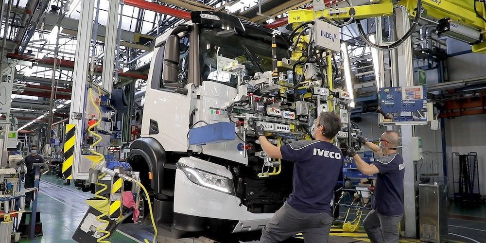 linea de montaje camiones planta Iveco Madrid Barajas