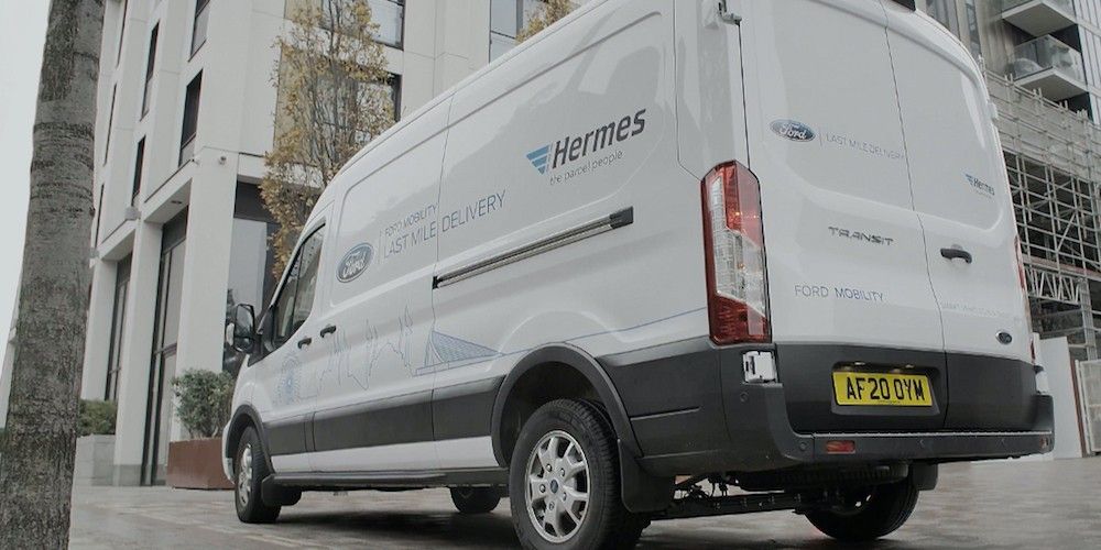 Furgoneta Hermes Ford conduccion autonoma