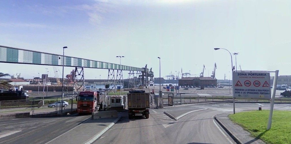 accesos puerto gijon
