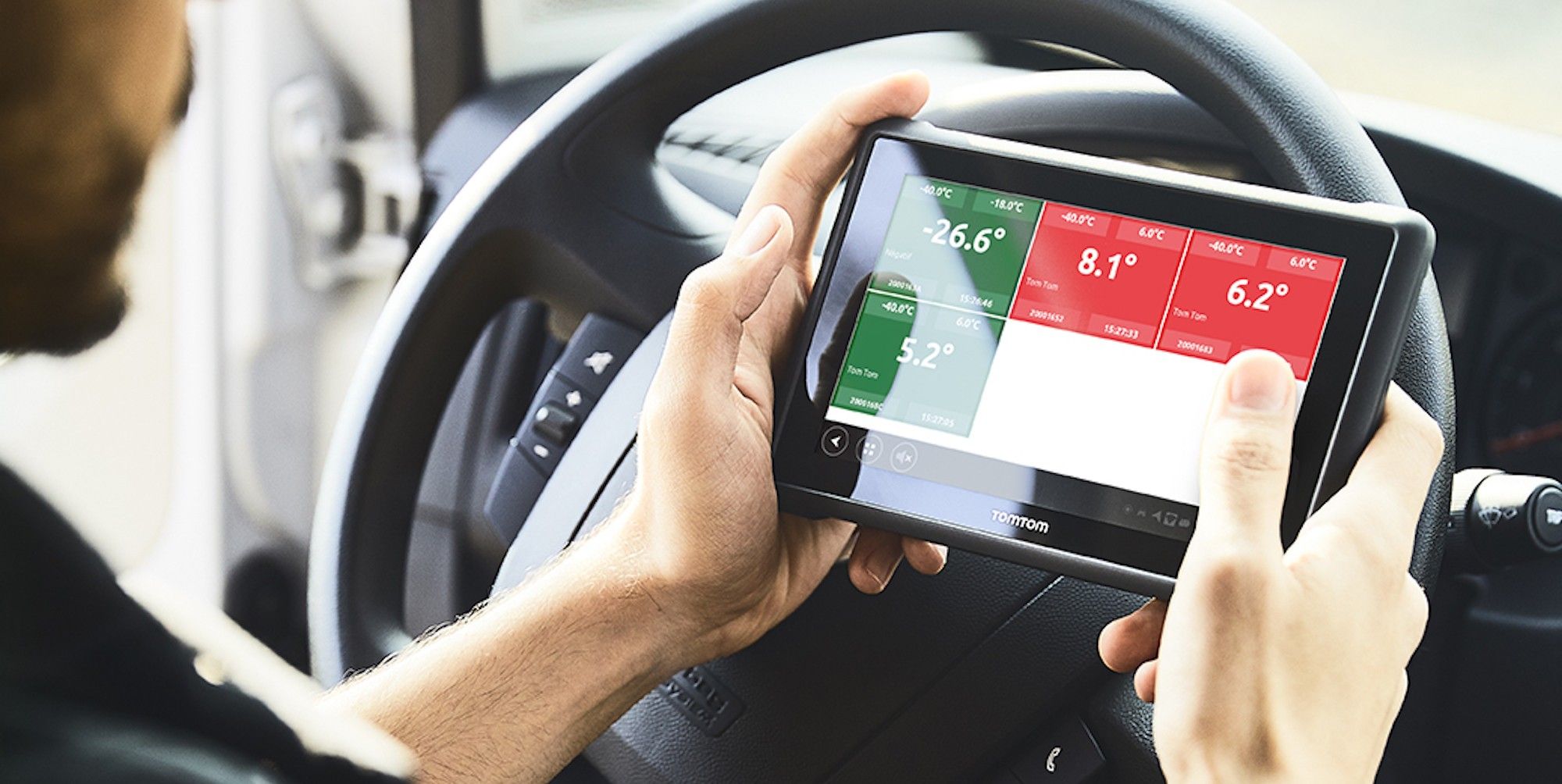 Webfleet dispositivo PRO8 para transporte a temperatura controlada