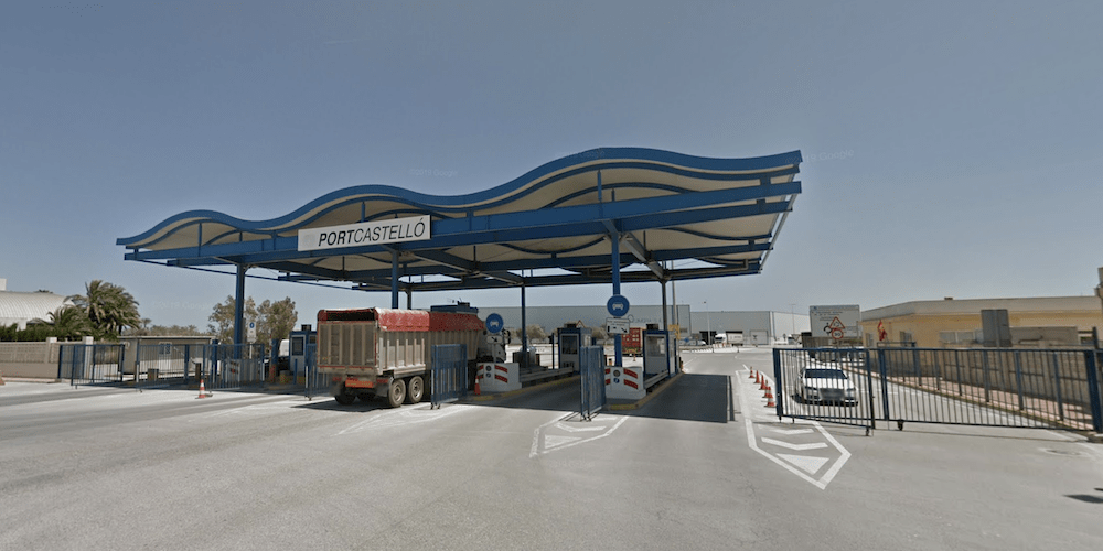 acceso camiones al puerto Castellon