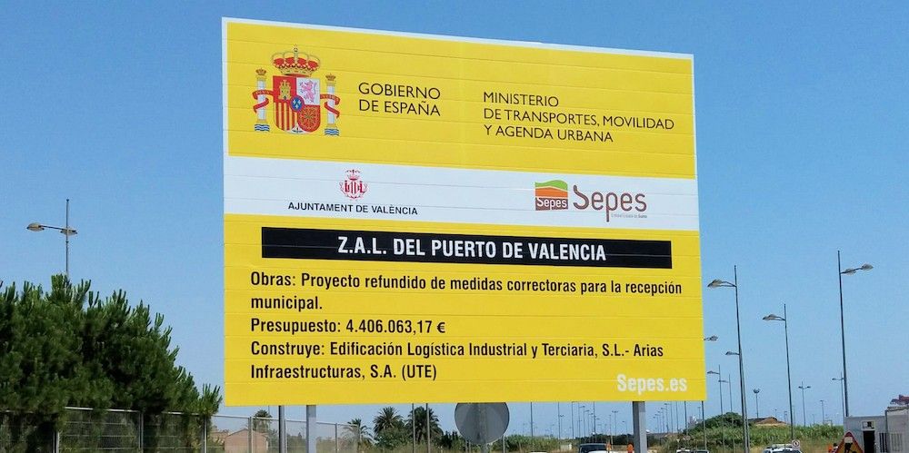 cartel obras zal valencia