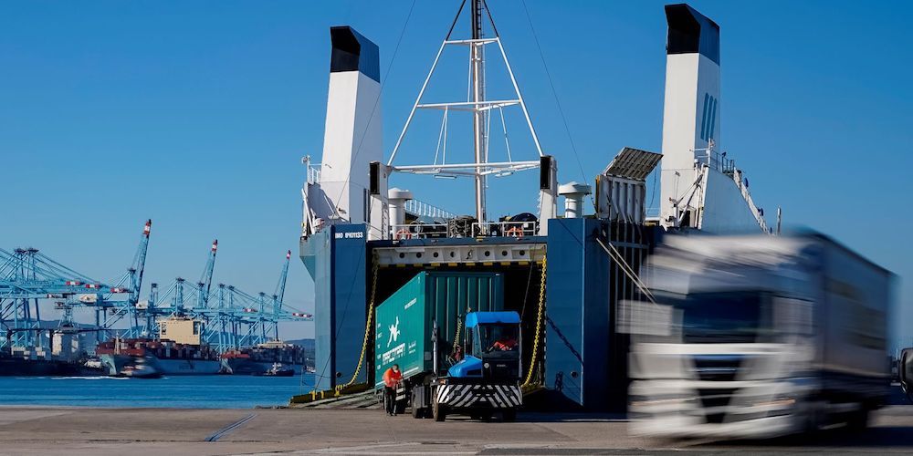 trafico ro-ro camiones puerto Algeciras