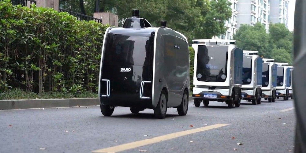 Robots de entrega Alibaba Xiaomanlv