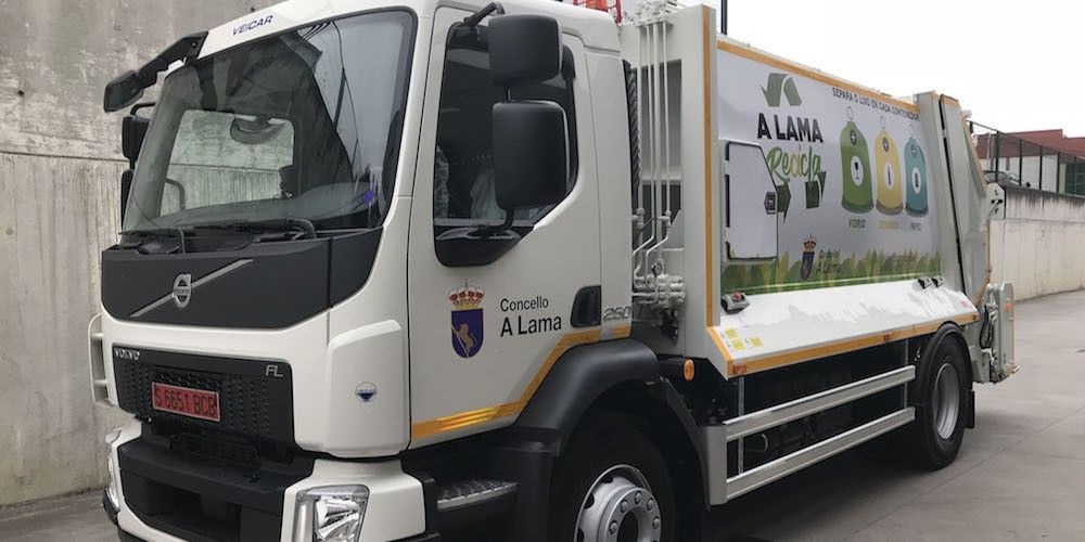Camion Volvo FL recogida de residuos