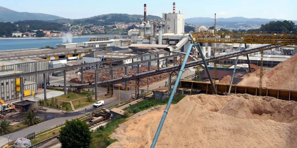 planta de Ence de produccion de celulosa