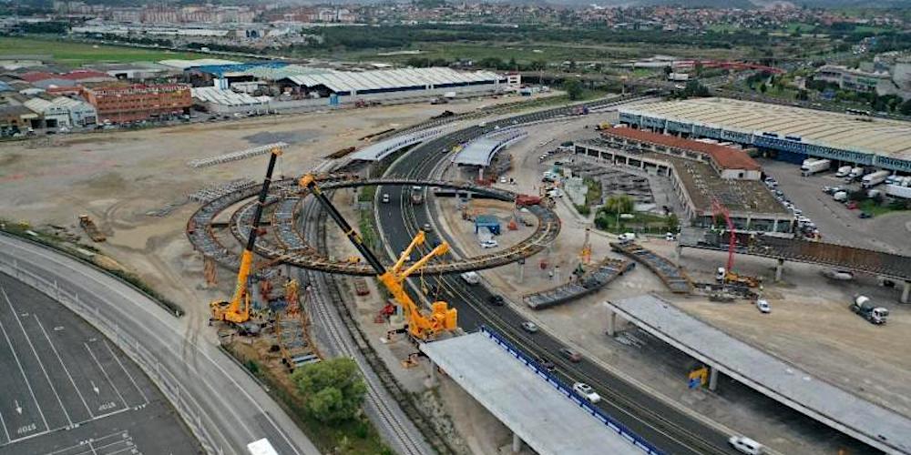 Construccion acceso viario puerto Santander