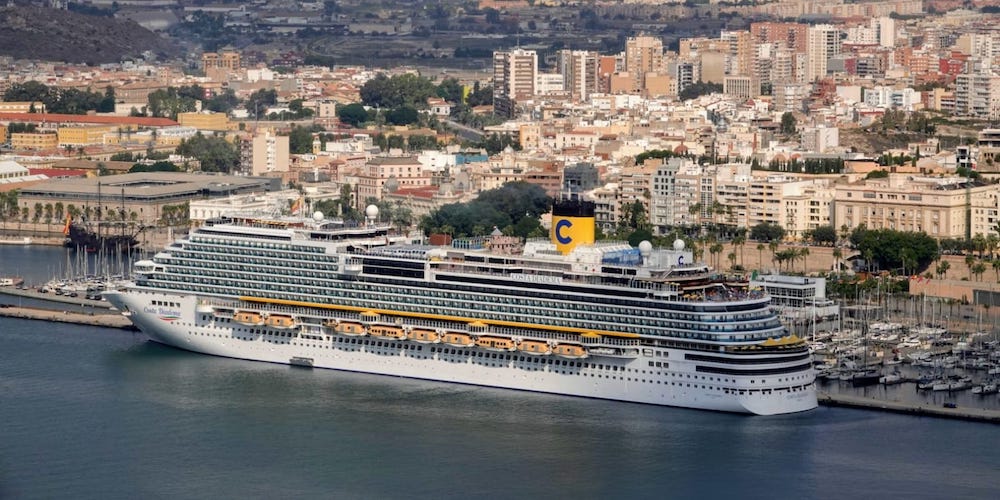 crucero Costa Diadema en puerto cartagena