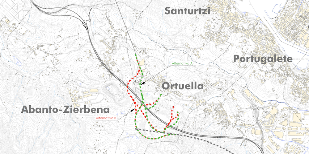 Variante sur ferroviaria Bilbao Ortuella