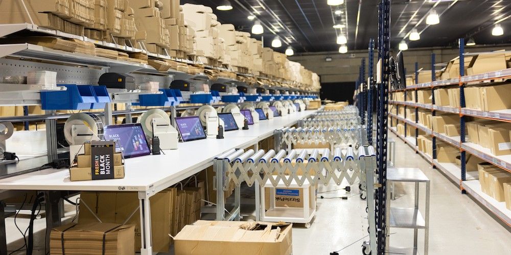 Centro logistico de Freshly Cosmetics