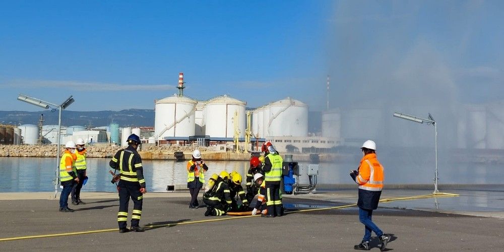 simulacro puerto de Tarragona