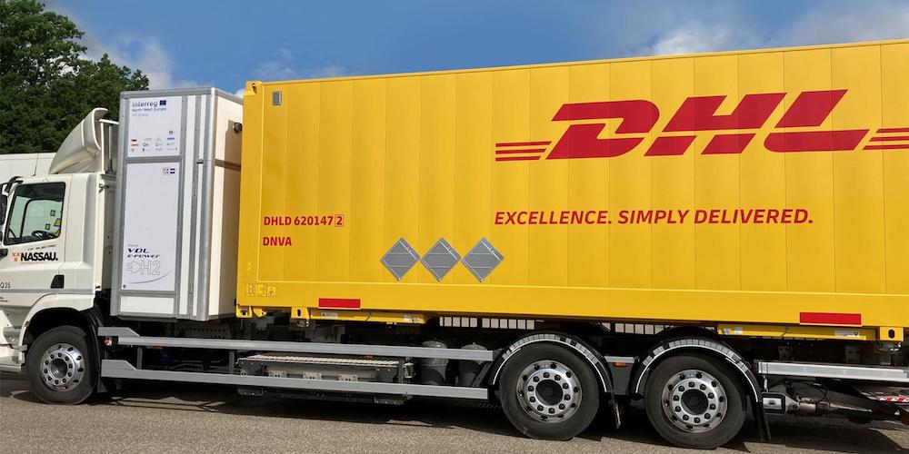 Camion de hidrogeno DHL Express