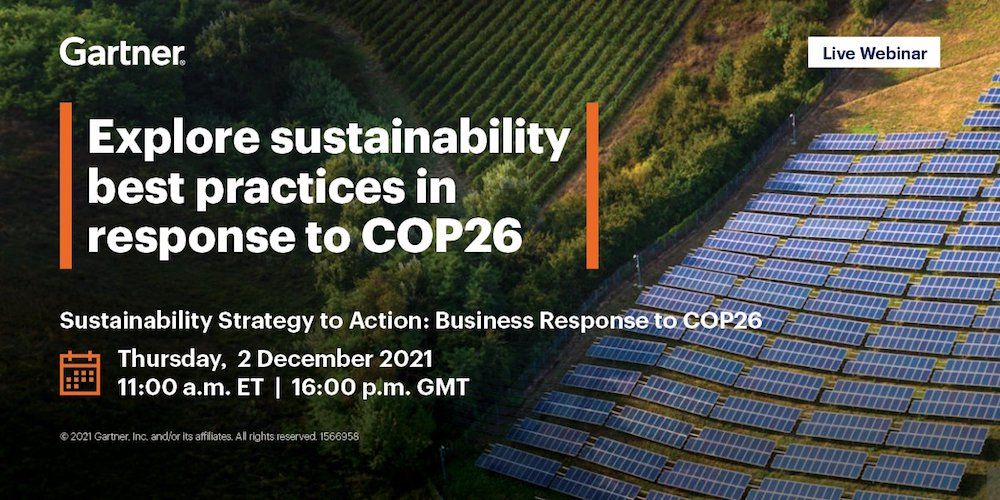 Webinar Gartner COP26