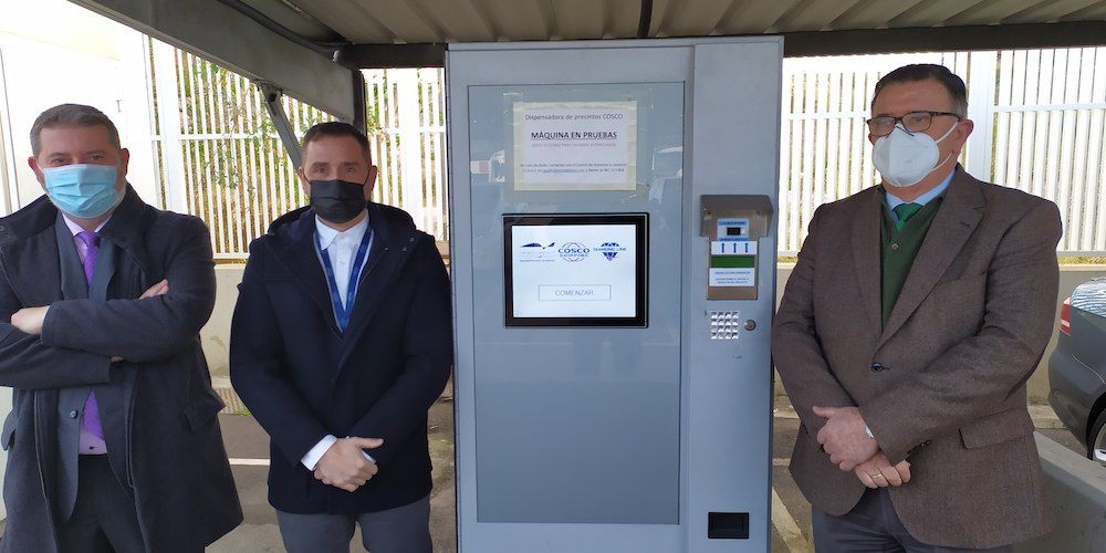 Maquina automatizacion precintos puerto Valencia