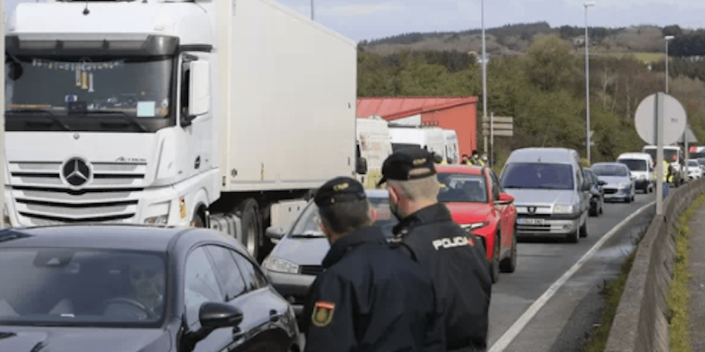 policia paro plataforma transporte marzo 2022 movilizaciones