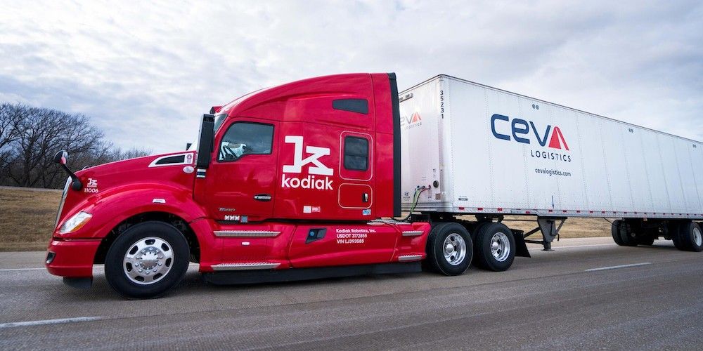 Camion autonomo Ceva Logistics Kodiak