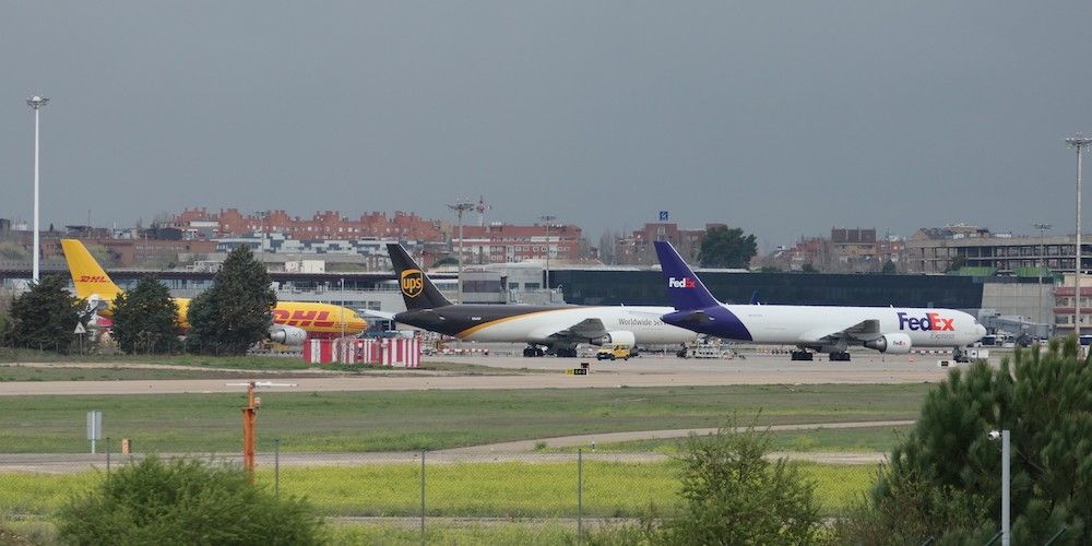Los volúmenes de carga movidos en el aeropuerto Madrid-Barajas se han incrementado un 19% anual en el primer trimestre de 2024.