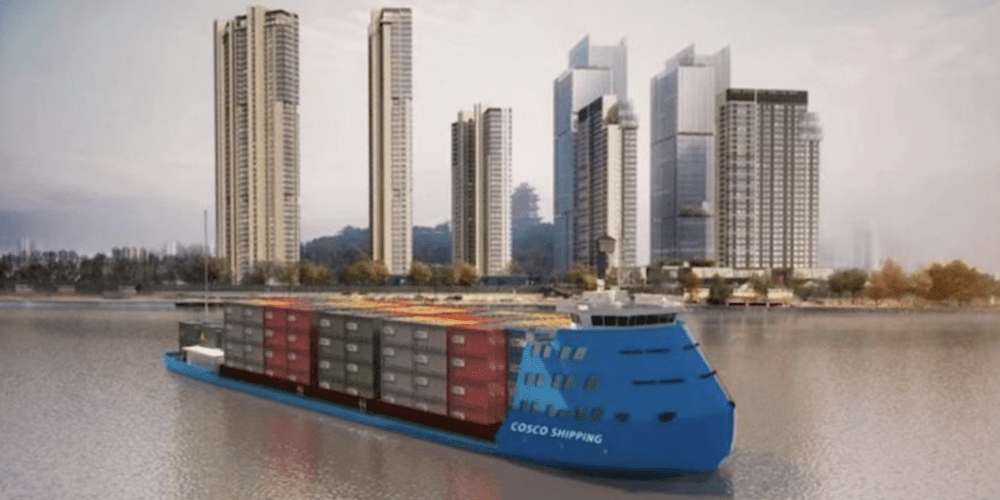 Buque feeder electrico Cosco