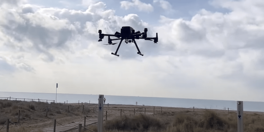 Pruebas drones paqueteria Enaire