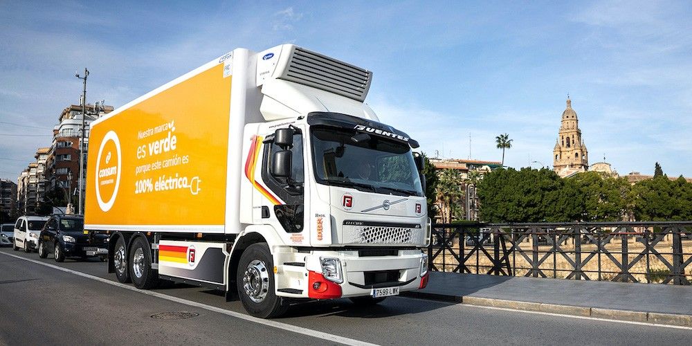 camion electrico Volvo Trucks Consum Fuentes Murcia