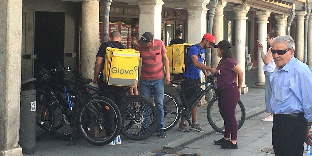 ciclistas de Glovo