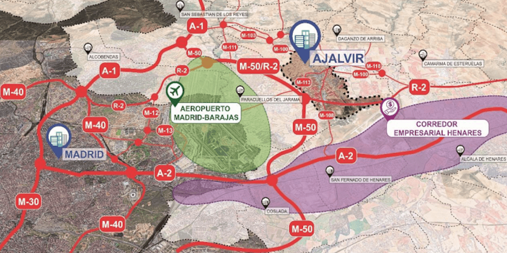 Mapa Ajalvir