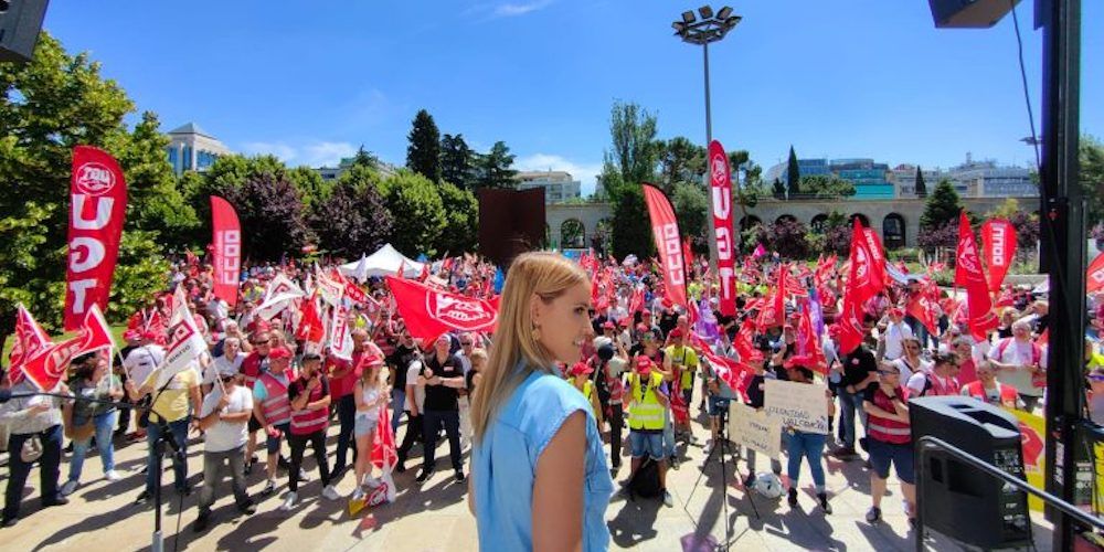 manifestacion sindicatos jubilacion anticipada mitma junio 2022