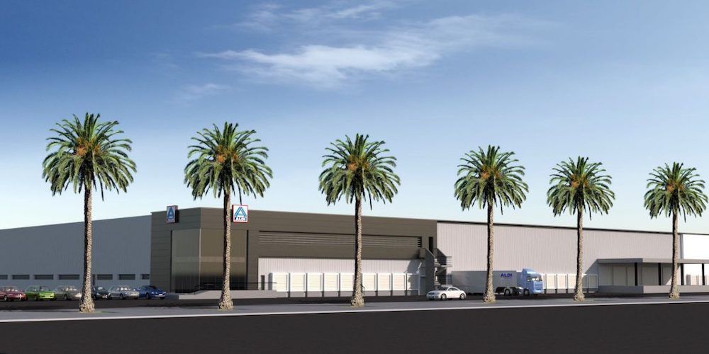 render plataforma logistica aldi canarias