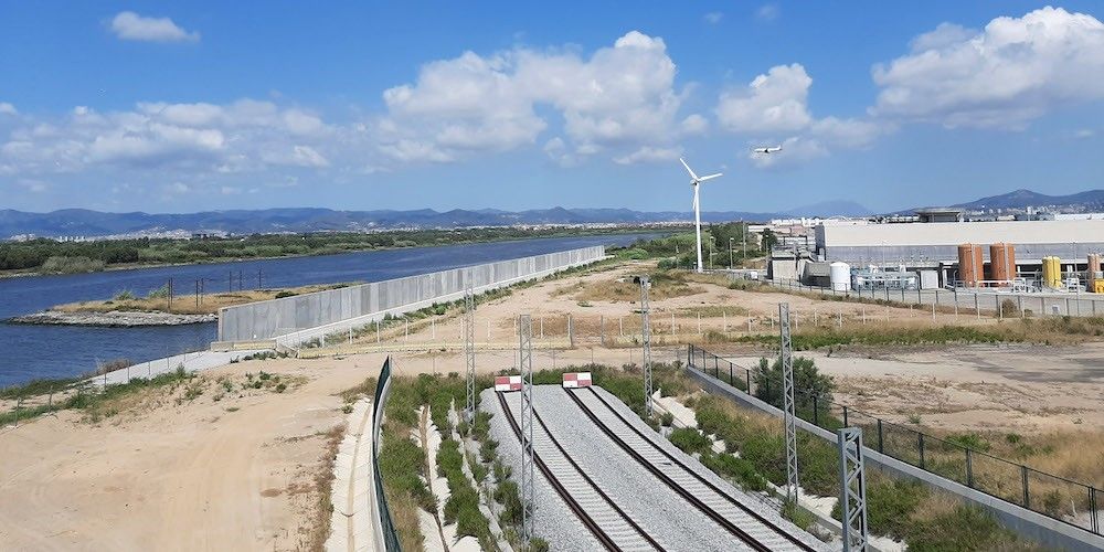 Nuevo acceso ferroviario puerto de Barcelona
