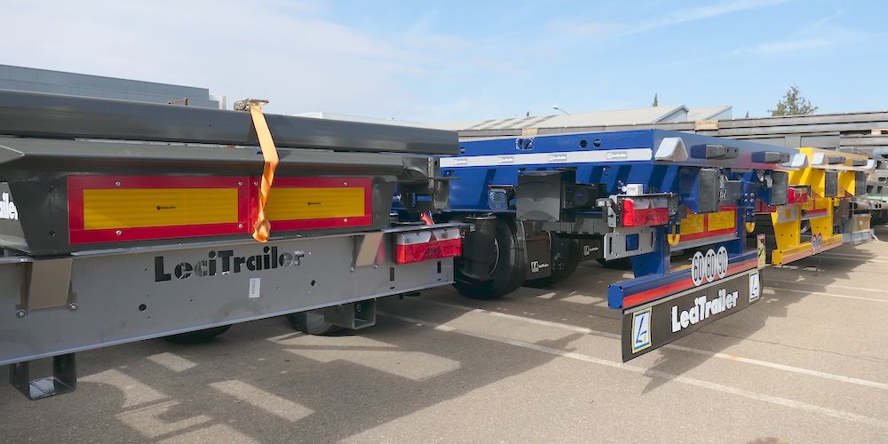 Lecitrailer chasis semirremolque trasera